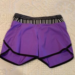 Ivivva Purple/Black/White Speed Shorts Size 12
